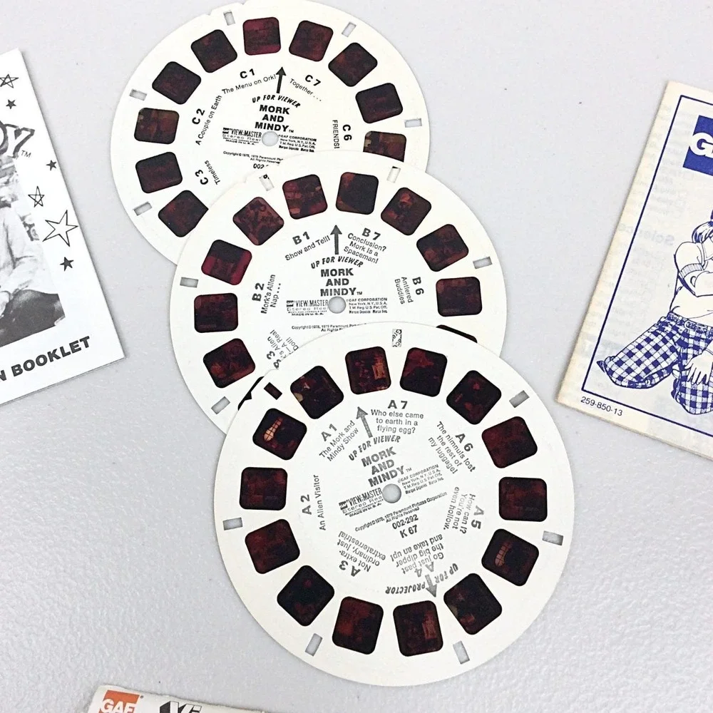 Vintage 1979 GAF View Master Mork & Mindy 3 Reel Set K67